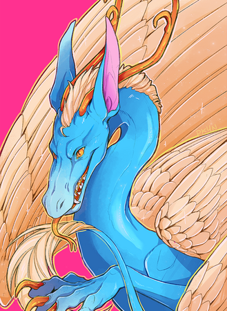1 character, half body, flat background