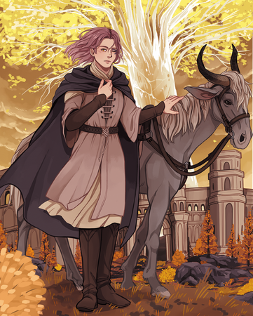 2 characters, full body, complex background (higher end of price range)