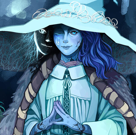 Untitled As pictured - 1 character, half body, gradient background